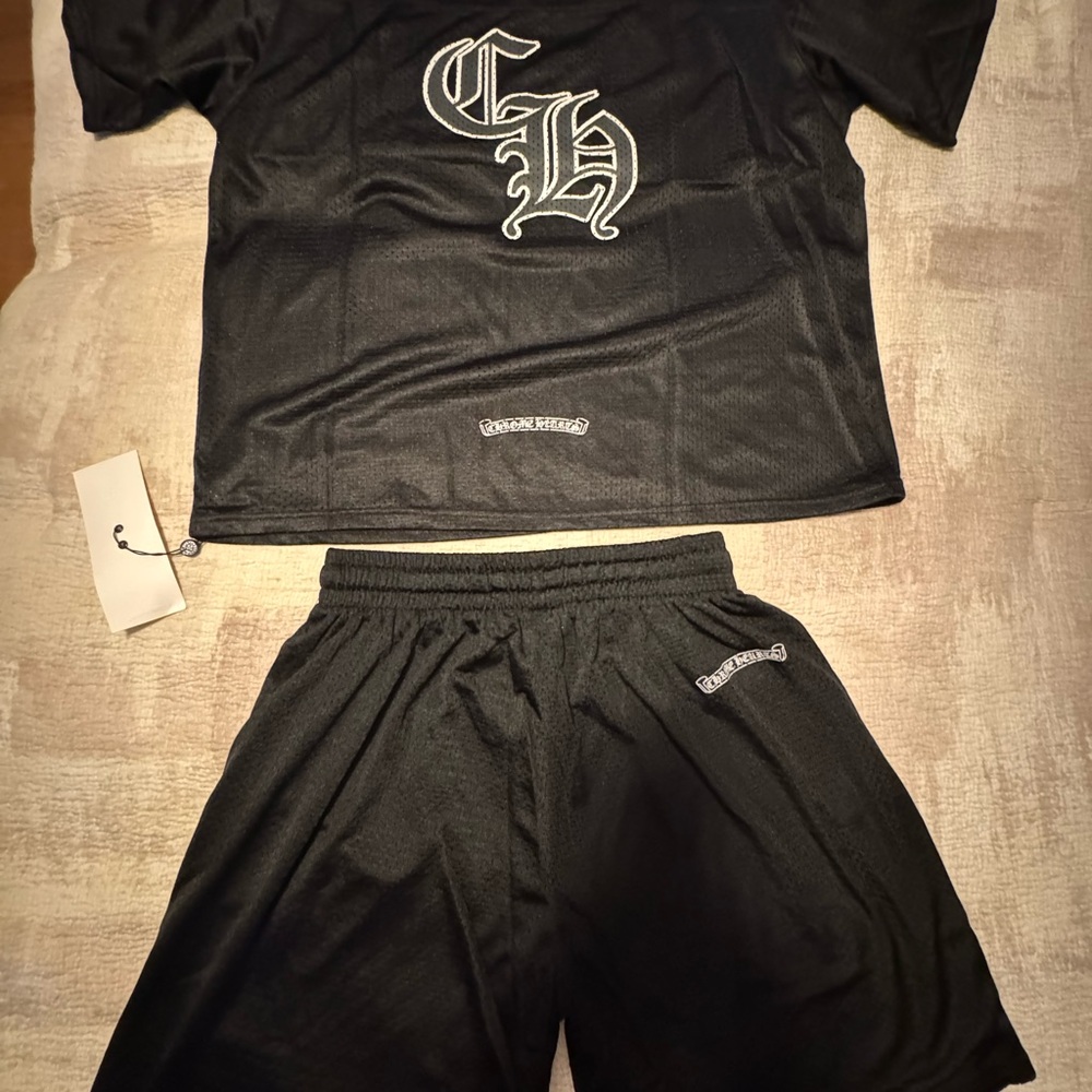 Chrome Hearts Black Jersey Set
